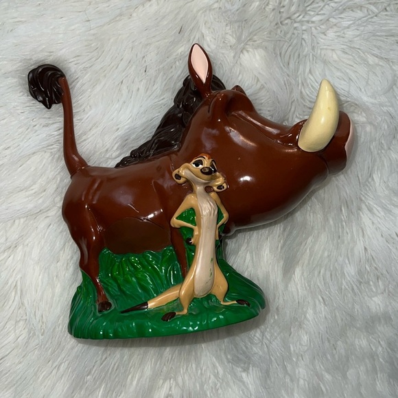 Disney The Lion King Movie Series 8 Inch Long VINYL BANK with Timon and Pumba - Picture 1 of 10
